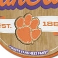 thumbnail image 4 of YouTheFan Clemson Tigers 17"x12.5" 3D Multi-Layered Fan Cave Sign, 4 of 5