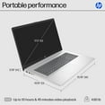 thumbnail image 6 of HP 17.3" FHD Windows 11 Laptop | Intel Core 7 | 16GB RAM | 512GB SSD | 2-Yr HP Care Pack w/Accidental Damage Protection, 6 of 14