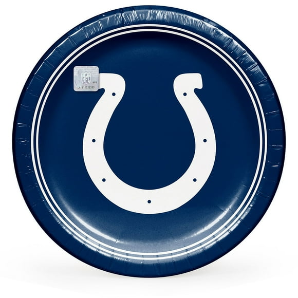 Indianapolis Colts NFL Round Paper Plates, 10", 85 ct.
