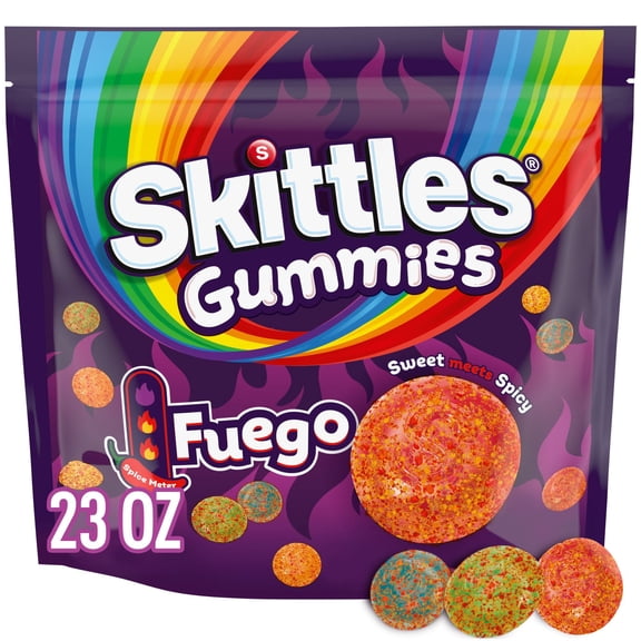 Skittles Gummies Fuego Gummy Candy, 23 oz.