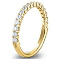 thumbnail image 3 of Round Cut Semi Eternity Diamond Band in 14K Gold, 3 of 6