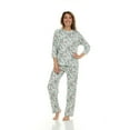 thumbnail image 2 of Flora Nikrooz 2 Piece 3/4 Sleeve Henley PJ Set, 2 of 13