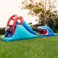 thumbnail image 1 of Happy Hop Shark Attack Double Slide Inflatable Water Slide, 1 of 15