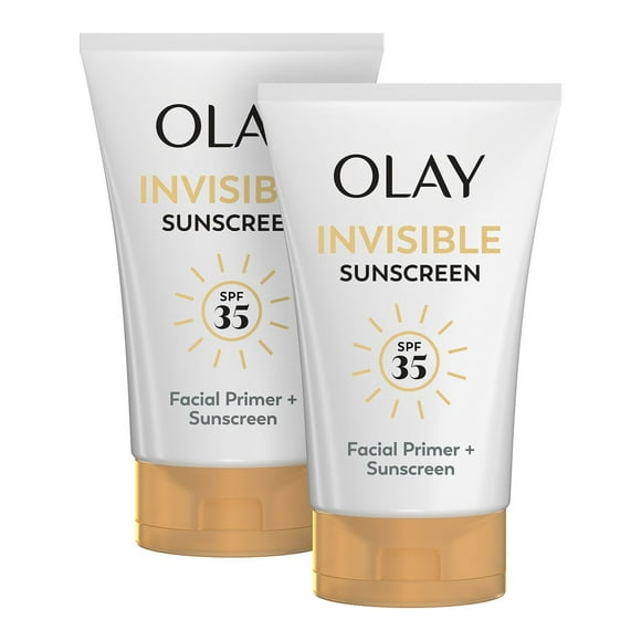 Olay Invisible Sunscreen, SPF 35 + Primer, 1.7 fl. oz., 2 pk.