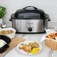 thumbnail image 2 of West Bend 20 QT. Roaster Oven with Rack and High Dome Lid, in Stainless Steel, 2 of 19