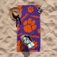 thumbnail image 2 of Logo Brands Clemson Tigers 38"x72" Beach Towel, 2 of 6
