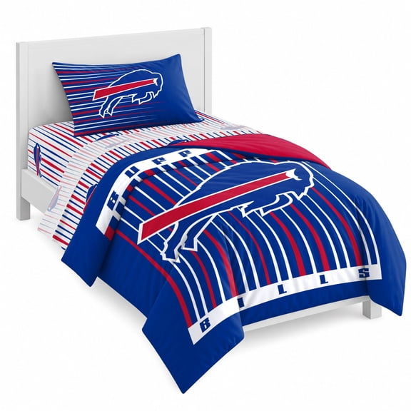 Logo Brands Buffalo Bills Twin/Twin XL Bed-In-A-Bag Set