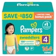 thumbnail image 1 of Pampers Swaddlers Diapers, Sizes Newborn-8, 1 of 15