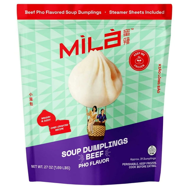 MiLa Beef Pho Soup Dumplings, 31 ct.