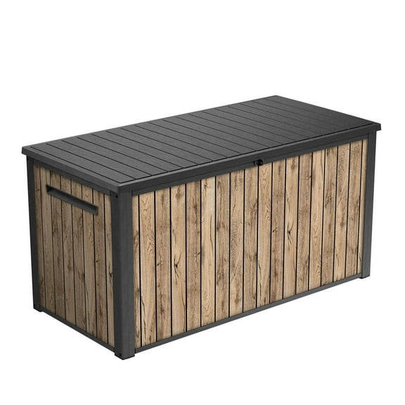 Keter 170 Gal. Resin Deck Box Signature Collection Indoor/Outdoor Storage