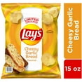 thumbnail image 3 of Lay's Cheesy Garlic Bread Potato Chips, 15 oz., 3 of 4