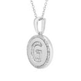 thumbnail image 2 of Diamond Initial Pendant Necklace in Sterling Silver, 2 of 6