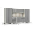 thumbnail image 2 of NewAge Products Pro Series 9 Piece Cabinet Set, 156" W x 24" D x 84.75" H, 2 of 10