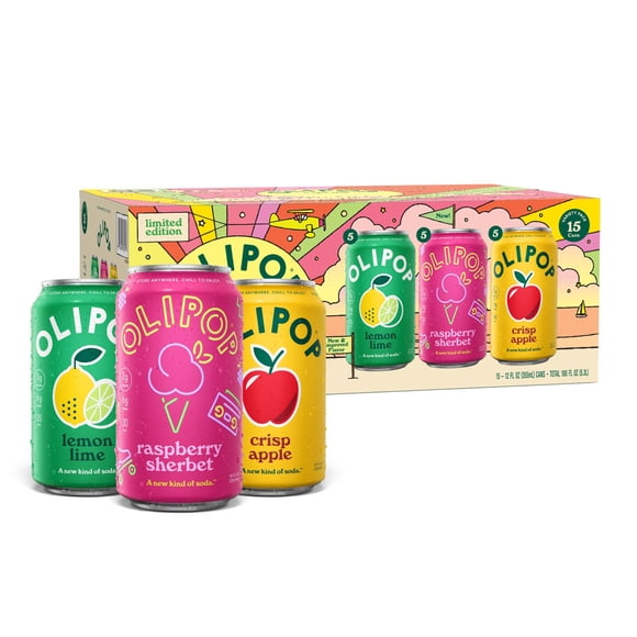 Olipop Limited Edition Variety Pack, A new Kind of Soda, 12 fl. oz., 15 pk.