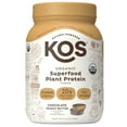 thumbnail image 1 of KOS Organic Superfood Plant Chocolate Peanut Butter Protein Powder 2.4lbs., 1 of 8