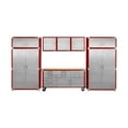 thumbnail image 1 of Seville Classics UltraHD 8-Piece Steel Garage Cabinet Storage Set With Rolling Workbench, 14 Feet Wide, 1 of 16