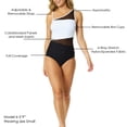 thumbnail image 5 of Anne Cole Asymetrical One Piece Swimsuit, 5 of 6