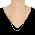 thumbnail image 5 of Glitter Rope Chain Necklace in 14K Gold, 3mm, 5 of 8