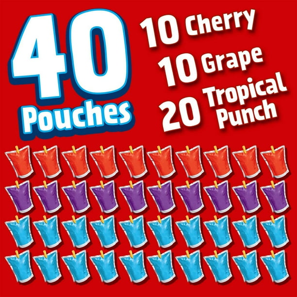 Kool-Aid Jammers Juice Pouches Variety Pack 6 fl. oz., 40 pk