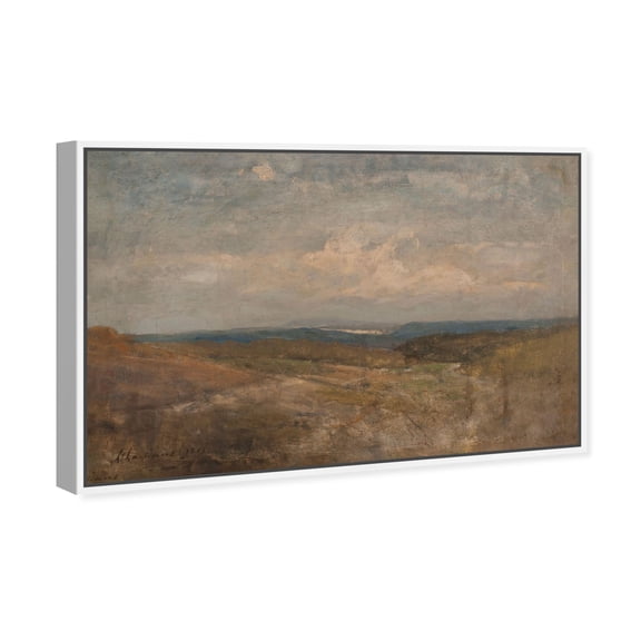 Hill Top View Vintage Landscape Canvas Print by Oliver Gal Prints