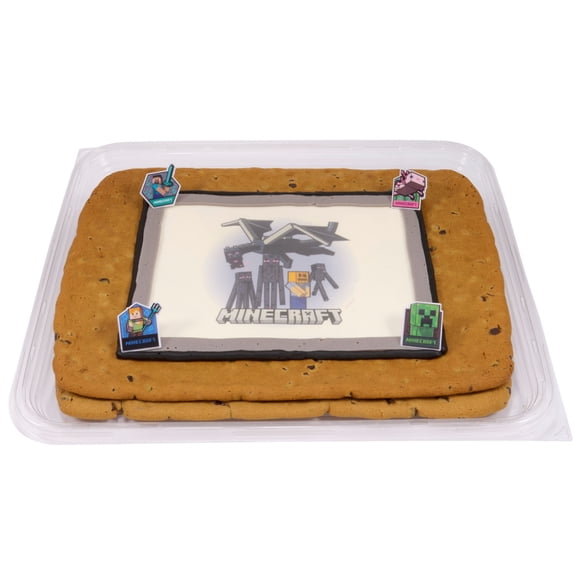 Minecraft Half Sheet Cookie Cake