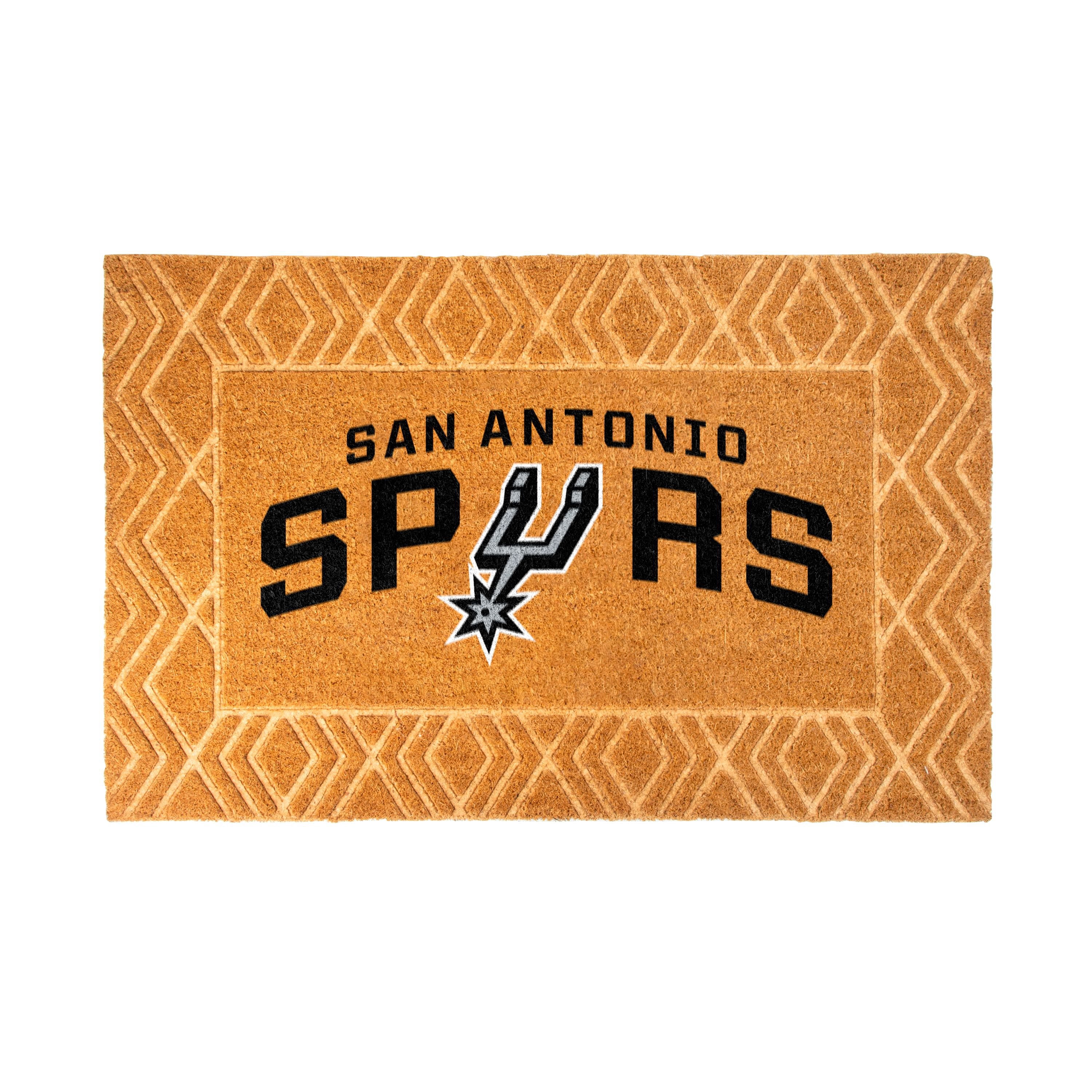 Logo Brands San Antonio Spurs Coir Outdoor Mat