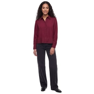 Express Women's Cropped Button-Down Top