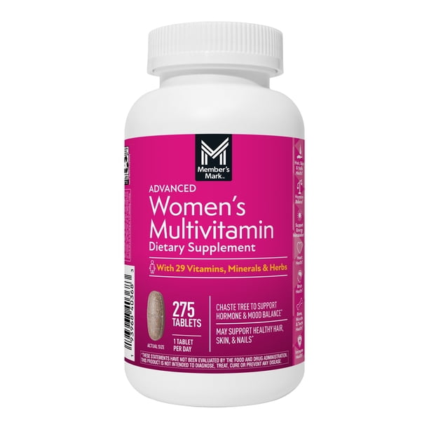 Member's Mark Advanced Women's Multivitamin Tablets, 275 ct