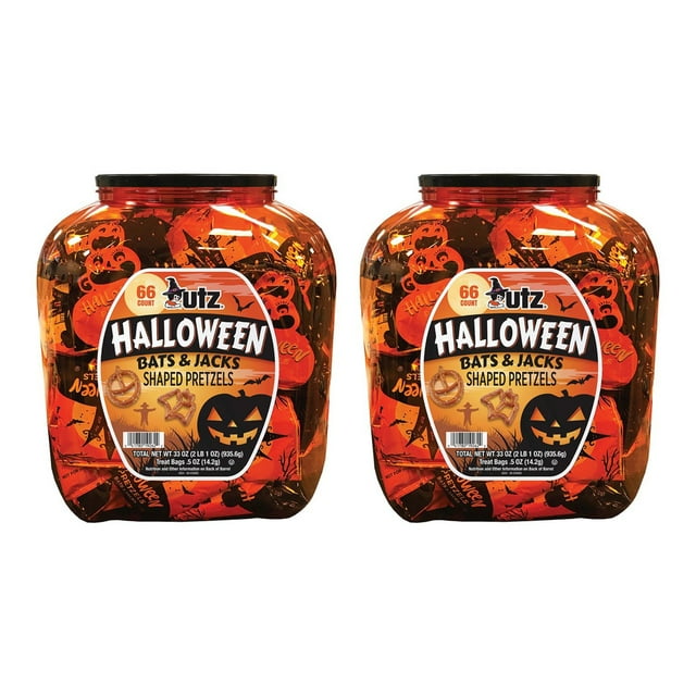 Utz Halloween Pretzel Barrel, 2 pk.