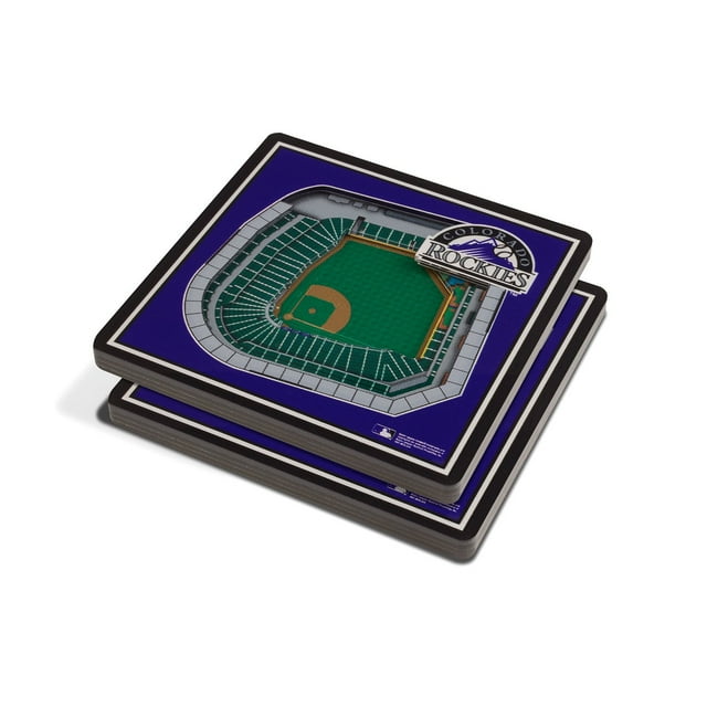YouTheFan MLB 3D Stadium View Coasters, Assorted Teams