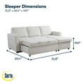 thumbnail image 4 of Serta Kendal Fabric Convertible Sofa, 4 of 20