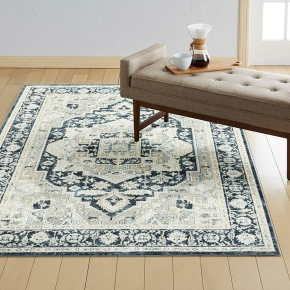 Everwash Treasure Rubia Washable Area Rug, Assorted Colors & Sizes