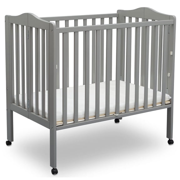Delta Children Portable Crib with Mattress, Choose Color