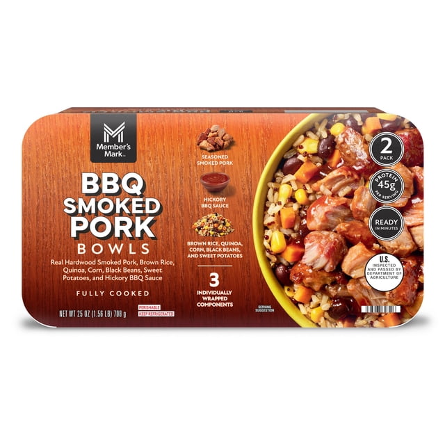 BBQ Smoked Pork Bowls 6/1.563lbs (9.38lbs)