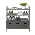 thumbnail image 2 of neatfreak 4-Tier Stackable Metal Storage Rack with Fabric Bins, 2 of 4