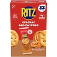 thumbnail image 1 of RITZ Peanut Butter Sandwich Crackers, Lunch Snacks, 32 pk., 1 of 13
