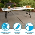 thumbnail image 5 of Lifetime 8' Light Commercial Fold-In-Half Table, White, 5 of 10