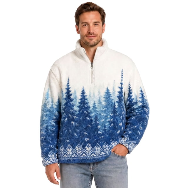 State Of Mine Men’s Sherpa Quarter Zip Pullover