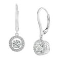thumbnail image 6 of Round Cut Lab Created Gemstone Dancing Pendant & Earring Set in Sterling Silver, 6 of 8