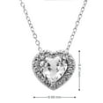 thumbnail image 3 of Lab Created Gemstone & Diamond Accent Heart Pendant Necklace in 14K Gold, 3 of 4