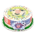 thumbnail image 1 of U.S. Soccer 10" Round Double Layer Cake, 1 of 1