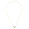 thumbnail image 3 of 14K Two Tone Gold Butterfly Necklace, 3 of 4