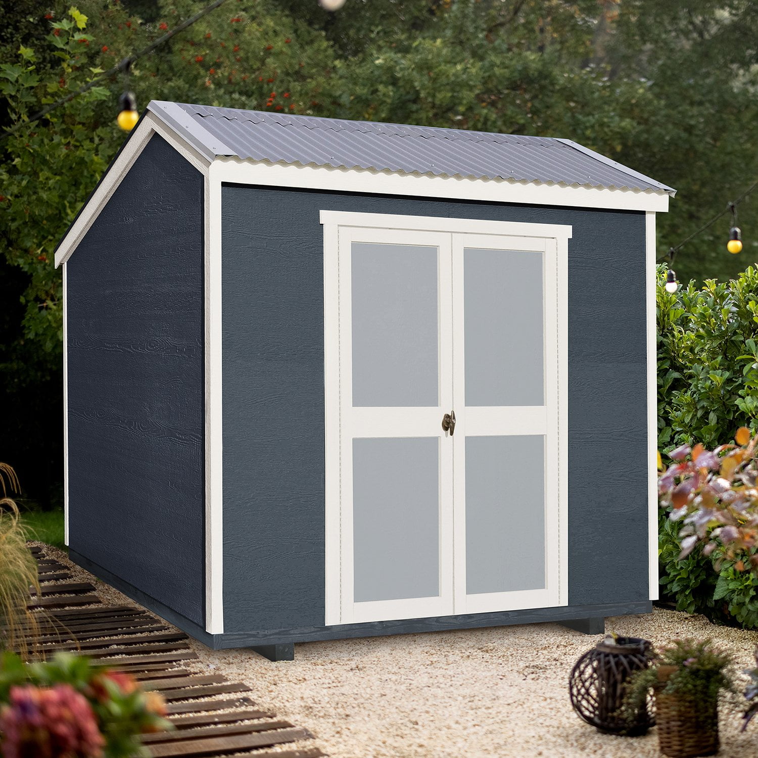 Handy Home Products Gardena 8' x 6' Outdoor Wood Utility Shed