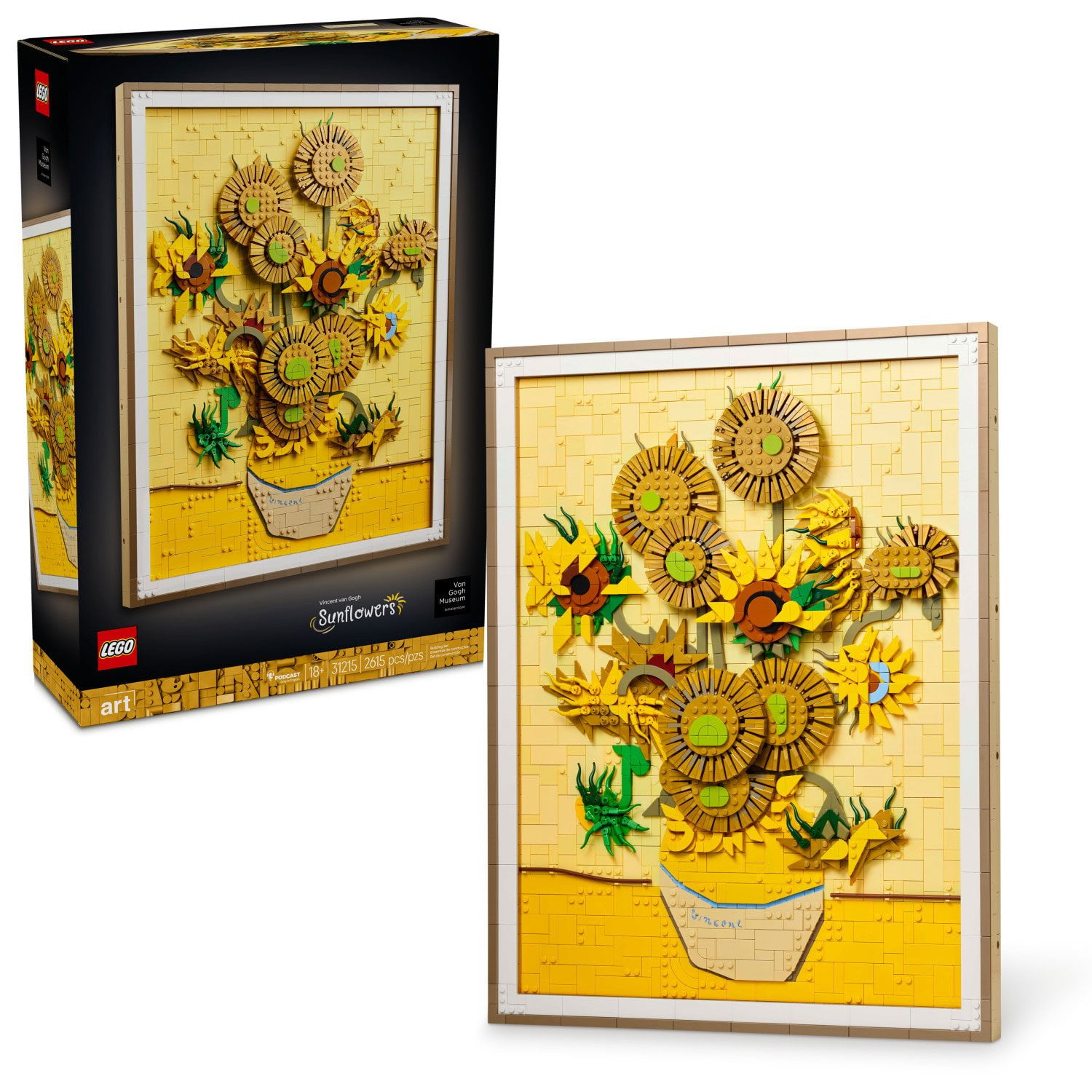 LEGO Art Vincent Van Gogh Sunflowers Building Set, 2615 pc