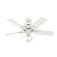 thumbnail image 2 of Hunter 44" Crystal Peak Indoor Ceiling Fan with LED 3 Light and Pull Chain, 2 of 9