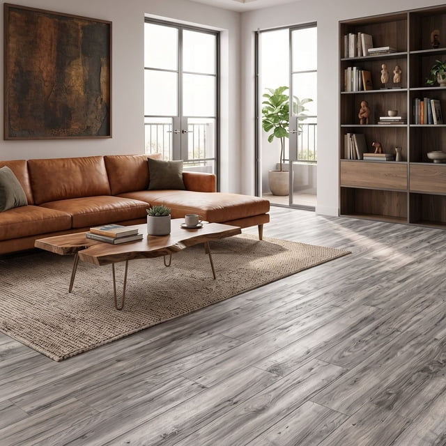 Select Surfaces Southern Grey Spill Defense Laminate Flooring 12.34 sq. ft. per box