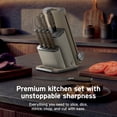 thumbnail image 3 of Ninja NeverDull 10-Piece German Stainless Steel Knife Set with Removable Sharpener, 3 of 12