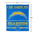 thumbnail image 6 of Logo Brands Los Angeles Chargers 60"x70" Super Plush Blanket, 6 of 6