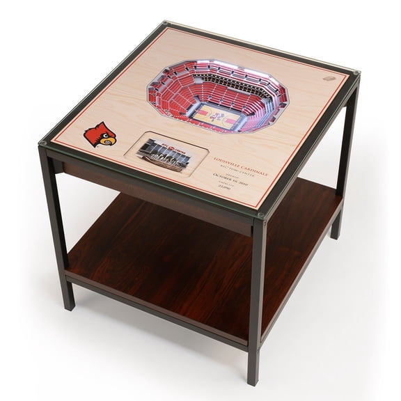 YouTheFan Louisville Cardinals Lighted Stadium End Table