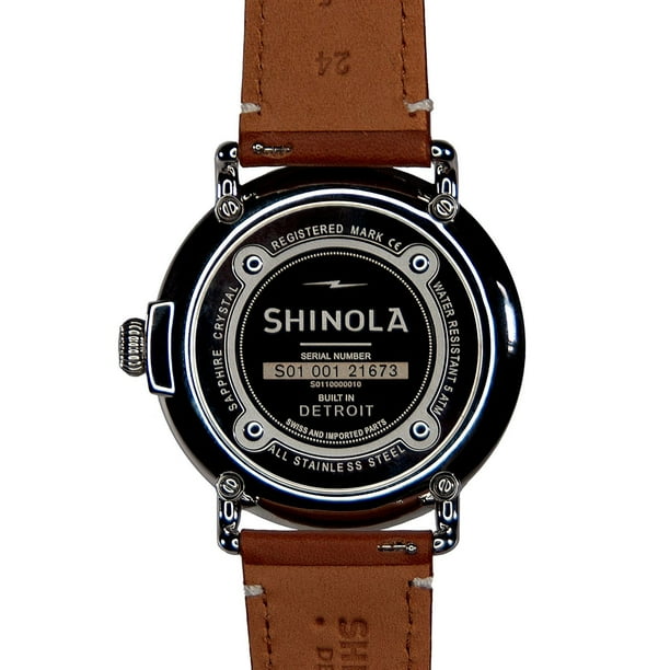 Shinola Runwell Quartz Leather Watch, 47mm - Samsclub.com